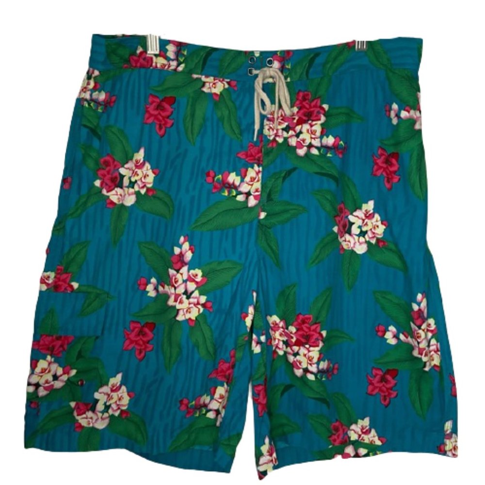 Polo Ralph Lauren Swim Trunks Men's XL Floral Pattern Classic